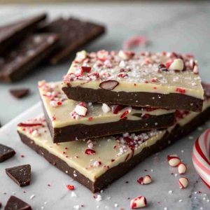 Recette Easy Salted Peppermint Bark – 3-Ingredient Christmas Candy