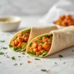 Recette Spicy Buffalo Chickpea Wraps