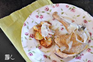 Recette Cuisse de poulet au pastis cuite en papillote