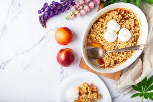 Recette Crumble à la nectarine : un dessert fondant et acidulé