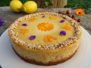 Recette "Cheesecake" allégé citron-noisette