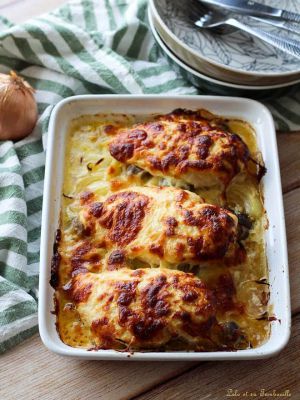 Recette Blancs de poulet au comté au four