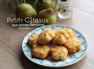Recette Petits gâteaux aux poires flambées
