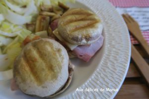 Recette Burger champignon et ses potatoes de pieds de champignons