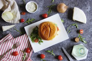 Recette Hamburger veggie au reblochon