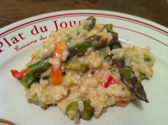 Recette Risotto aux poivrons et aux asperges