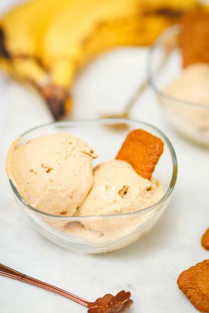 Recette Glace banane spéculoos super facile