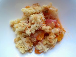 Recette Crumble nectarine - abricot