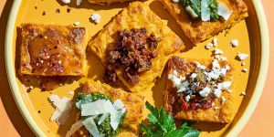 Recette Pumpkin-Parmesan Polenta Squares