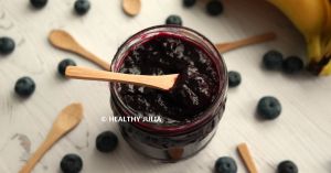 Recette Confiture de myrtilles et bananes très mûres allégée en sucre