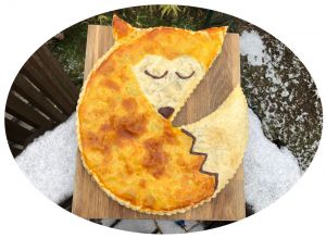 Recette Galette des rois renard, butternut, chocolat & pommes