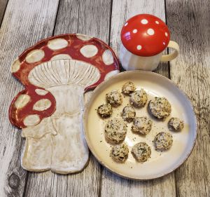 Recette Champignons farcis poulet Boursin au Cookéo