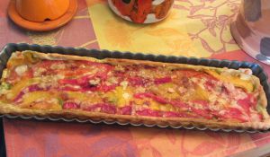 Recette Tarte fine aux poivrons