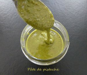 Recette Pâte de pistache *