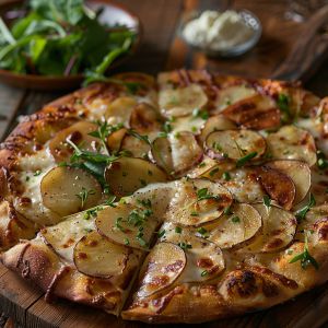 Recette Pizza blanche aux pommes de terre : une recette facile
