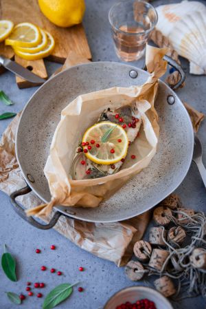 Recette Poisson au citron en papillote au four