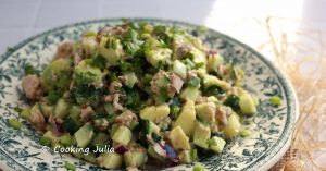 Recette Salade de thon, concombre et avocat