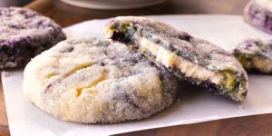 Recette Lemon and Blueberry Sauce Surprise Cookies