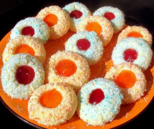 Recette Sablés à la Noix de Coco Colorée