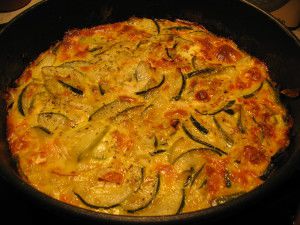 Recette Gratin aux courgettes et chèvre