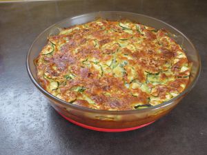 Recette Quiche sans pâte aux courgettes