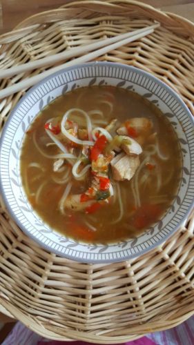 Recette Soupe de Poulet Thaï au Cookéo