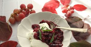 Recette Bowl de skyr aux fruits rouges et raisin rose (octobre rose)