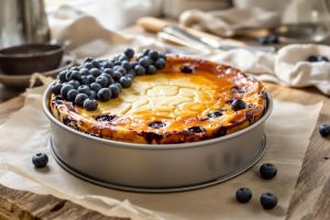 Recette Ce cheesecake aux myrtilles cache un secret (et il bluffe tout le monde en 10 min)