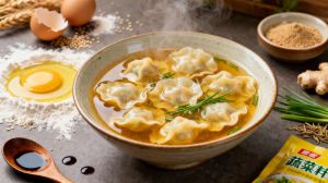 Recette Raviolis d’œuf au bouillon de légumes : recette chinoise savoureuse