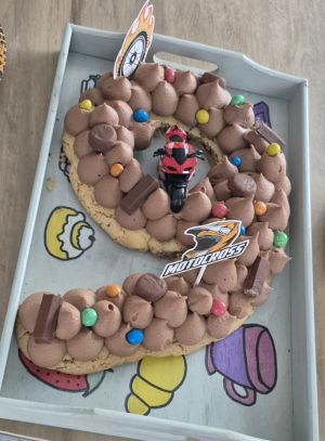 Recette Number cake cookie ganache noccialeta