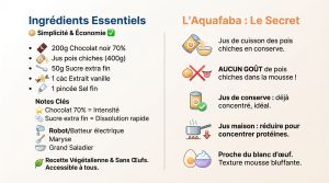 Recette Mousse chocolat aquafaba : la recette inratable