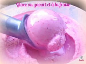 Recette Glace au yaourt et à la fraise