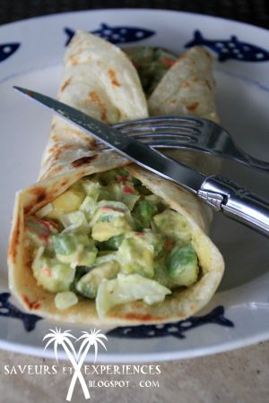 Recette Wrap à l'avocat, 100% maison