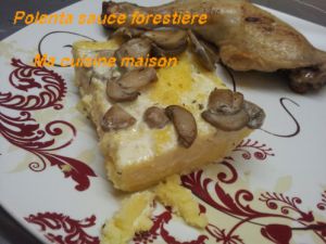 Recette Polenta sauce forestière