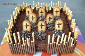 Recette Gâteau cimetière pour Halloween