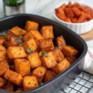 Recette Air Fryer Sweet Potatoes – Crispy Cubes in 20 Minutes