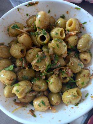 Recette Olives marinées au romarin et piment