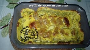 Recette Gratin de yacon ou poires de terre (cookéo)