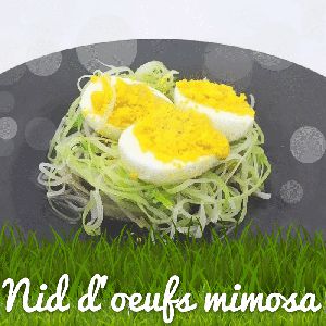 Recette Nid d’oeufs mimosa