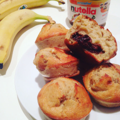 Recette Muffins bananes & Nutella