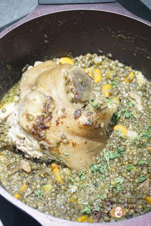 Recette Jarret de Porc aux Lentilles
