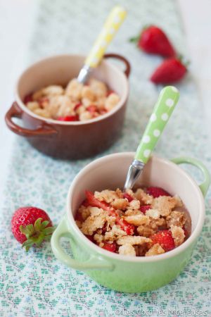 Recette Crumble rhubarbe-fraise