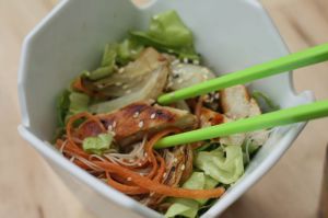Recette Salade de vermicelles de riz, fenouil et poulet