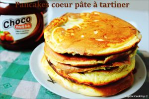 Recette Pancakes fourré à la pâte à tartiner