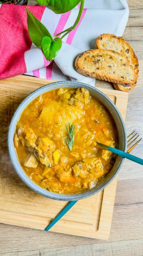 Recette Soupe de lasagnes aux légumes et poulet