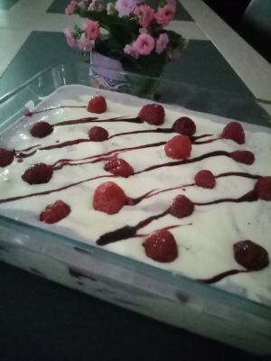 Recette Tiramisu aux biscuits roses de Reims et à la framboise (companion ou pas)