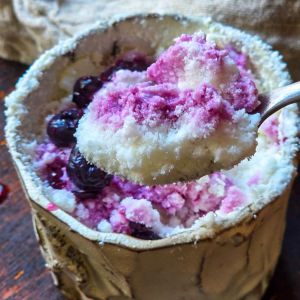 Recette Neige de fromage blanc glacé