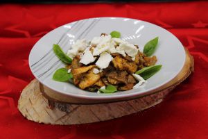 Recette Salade d’aubergines rôties au four et féta