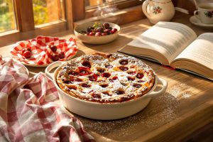 Recette Clafoutis aux cerises : la vraie recette de grand-mère (prête en 10 minutes)