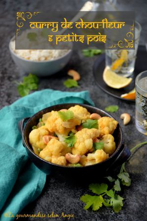 Recette Curry de chou-fleur et petits pois #vegan